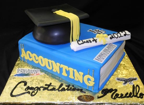 Graduation Book and  Hat Cake - CS0024