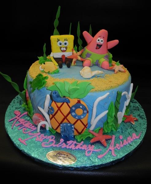 Spongebob And Patrick Birthday Cake B0208 Circos Pastry Shop