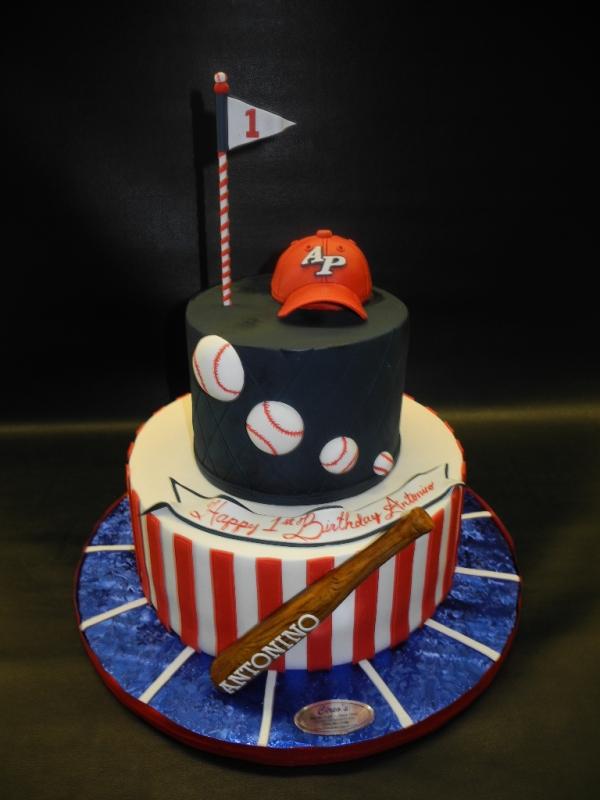 baseball themed cake