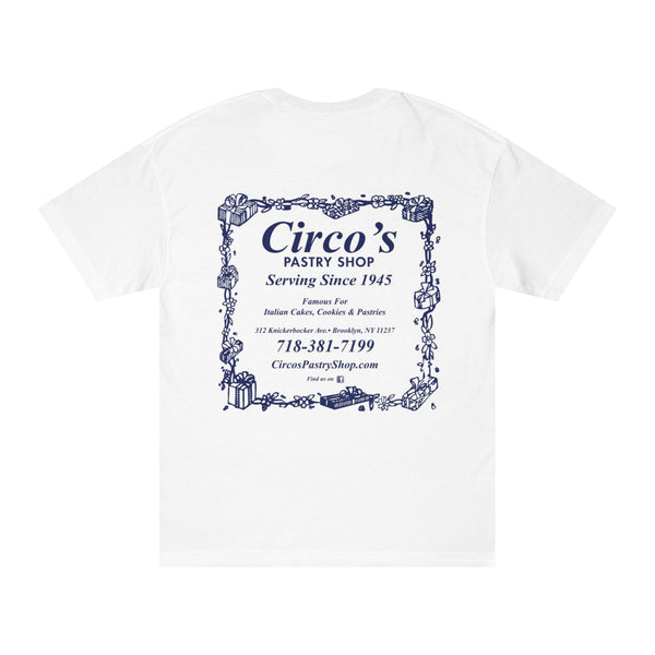 Brooklyn Pastry Shop Tee — “Circo’s Pastry Shop: Brooklyn’s Sweetest Place”