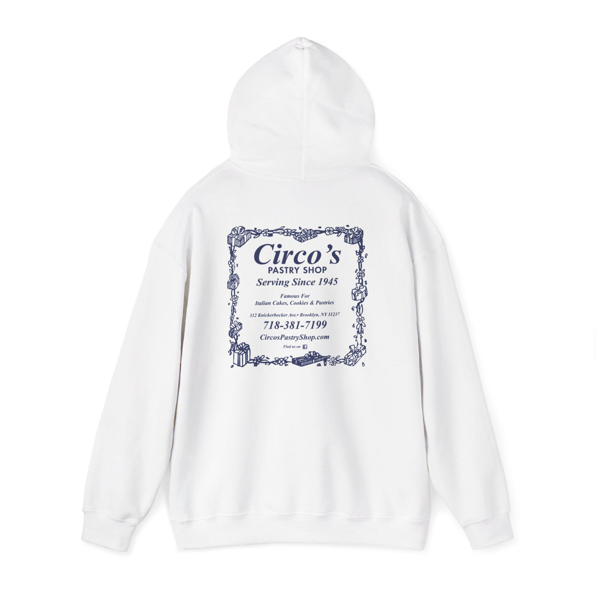 Circo’s Pastry Shop Hoodie — Vintage Bakery Logo Hoodie (Serving Since 1945)