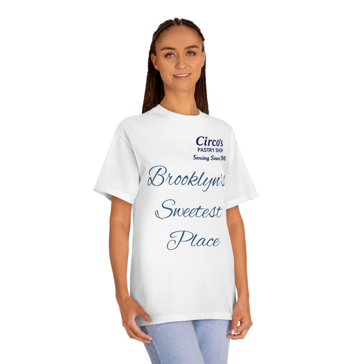 Brooklyn Pastry Shop Tee — “Circo’s Pastry Shop: Brooklyn’s Sweetest Place”