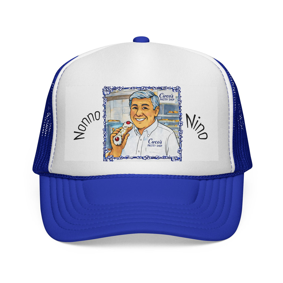 Trucker Cap — 'Nonno Nino' Italian Grandfather Portrait Hat