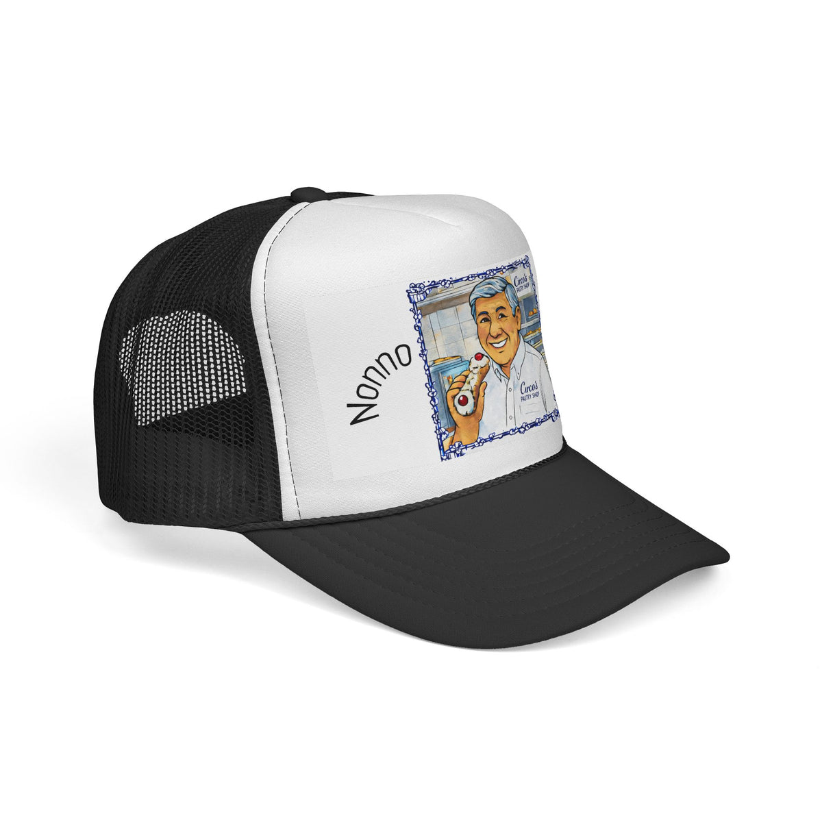 Trucker Cap — 'Nonno Nino' Italian Grandfather Portrait Hat