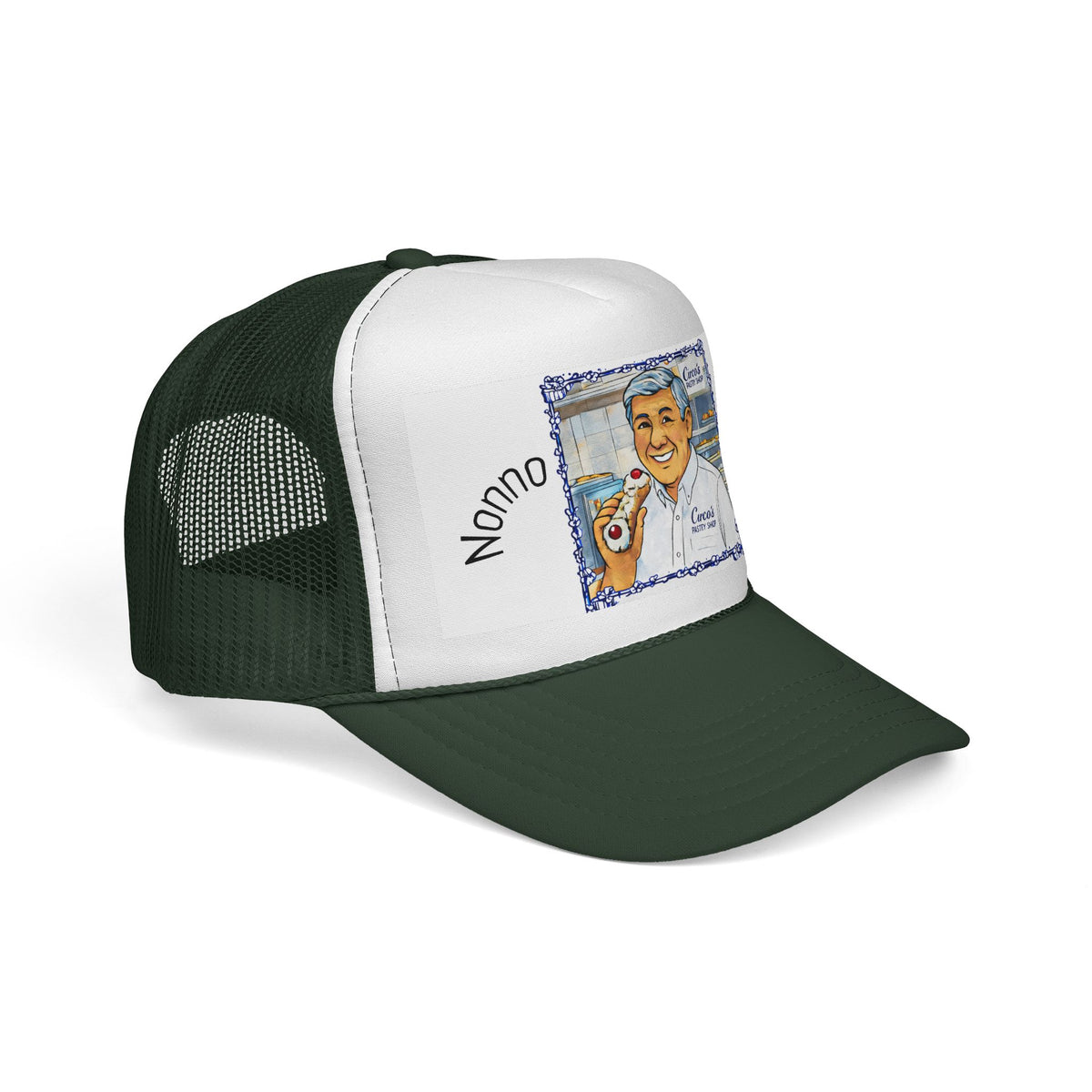 Trucker Cap — 'Nonno Nino' Italian Grandfather Portrait Hat