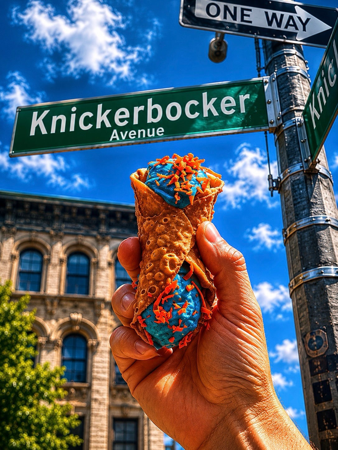 NY Knickerbocker Cannoli Large- 6 per order (shells & cream are separate) Package of SILVER BAG is CREAM