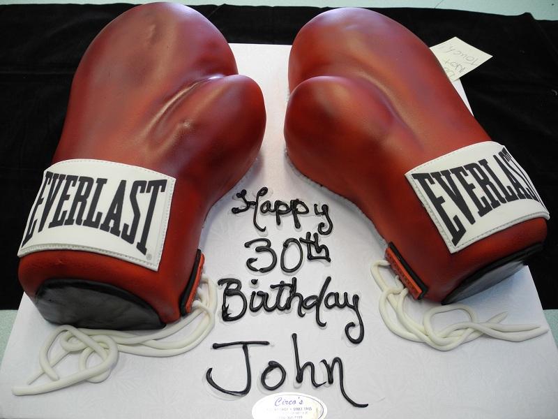 Boxing Gloves Cake