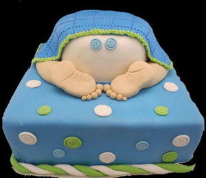 Baby Bottom Fondant Cake