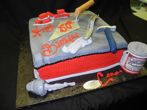Construction Cake Retirement or Birthday - B0701