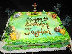 Jungle Birthday Cake - B0579