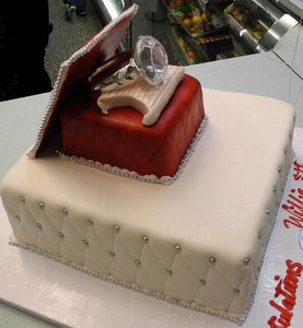 Engagement Ring Box Cake - W138