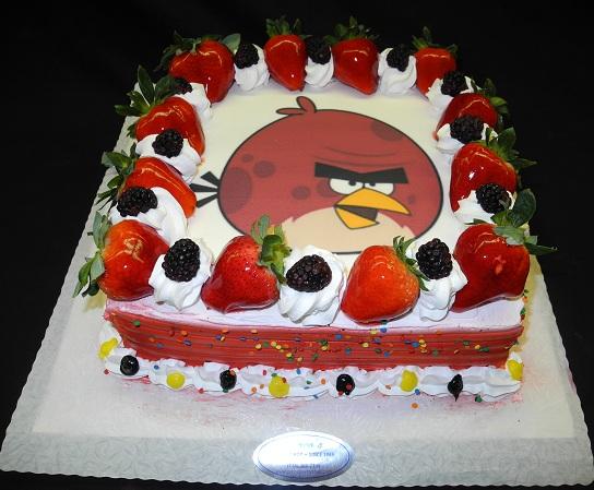 Angry Birds Chocolate Cake- 1 Kg – Simla Sweets