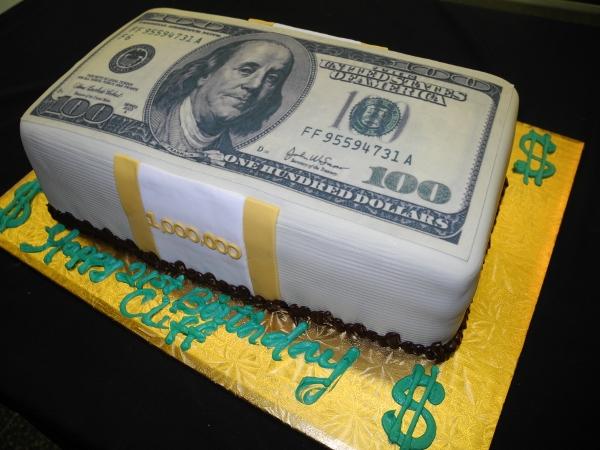 100 Dollar Bills Birthday Edible 2D Fondant Birthday - Etsy