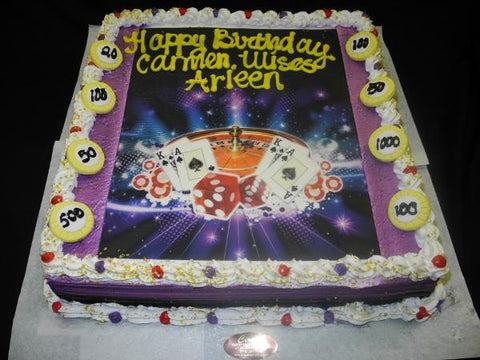 Casino Theme 40th Birthday Cake.... - Moonlight Cake Company | Facebook