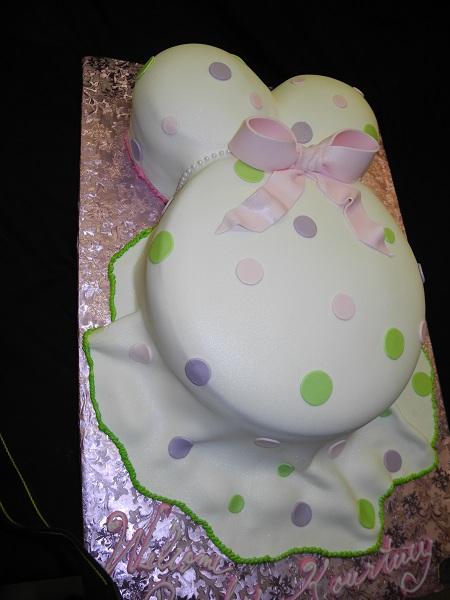 Tiki Baby Bump Baby Shower Cake – Blue Sheep Bake Shop