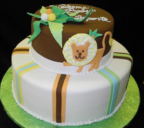 Lion Baby Shower Cake - BS213