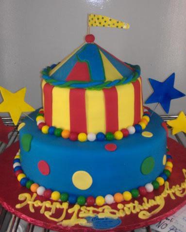 Circus Cake Decorating Photos