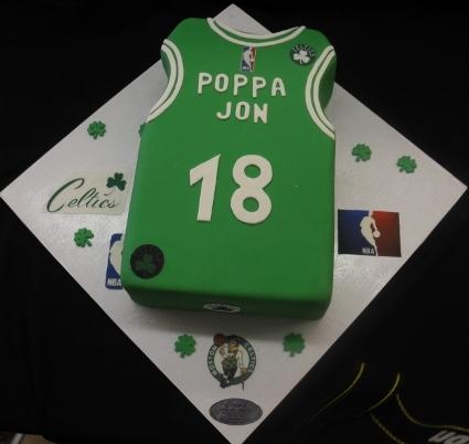 Celtics Basketball Jersy Cake - CS0250
