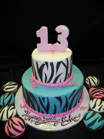 Birthday Zebra Cake - B0762
