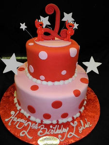 2nd Birthday Cake Elmo - B0817
