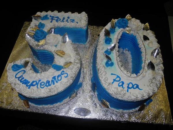 50th Birthday Cakes - B0810