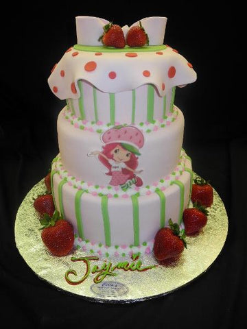 Strawberry Short Cartoon Cake - B0332