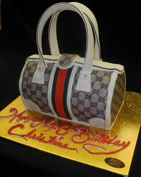 Gucci Handbag Cake - Decorated Cake by Authentique Bites - CakesDecor