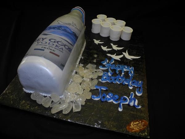 Gray Goose Bottle Cake - CS0199