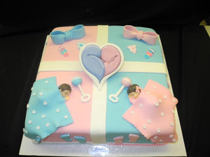 Baby Shower Cakes for Twins - BS106