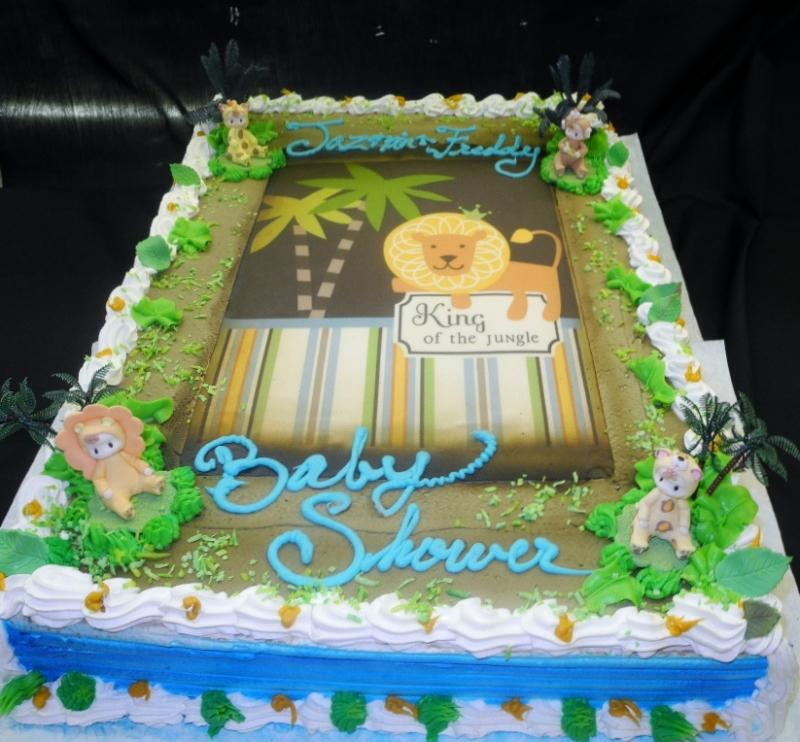 Baby Shower Cakes Jungle theme - BS107