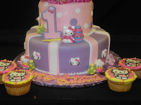 Hello Kitty 1st Birthday Cake - B0608