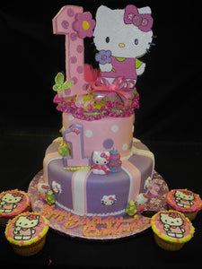Hello Kitty First Birthday Cakes - B0605