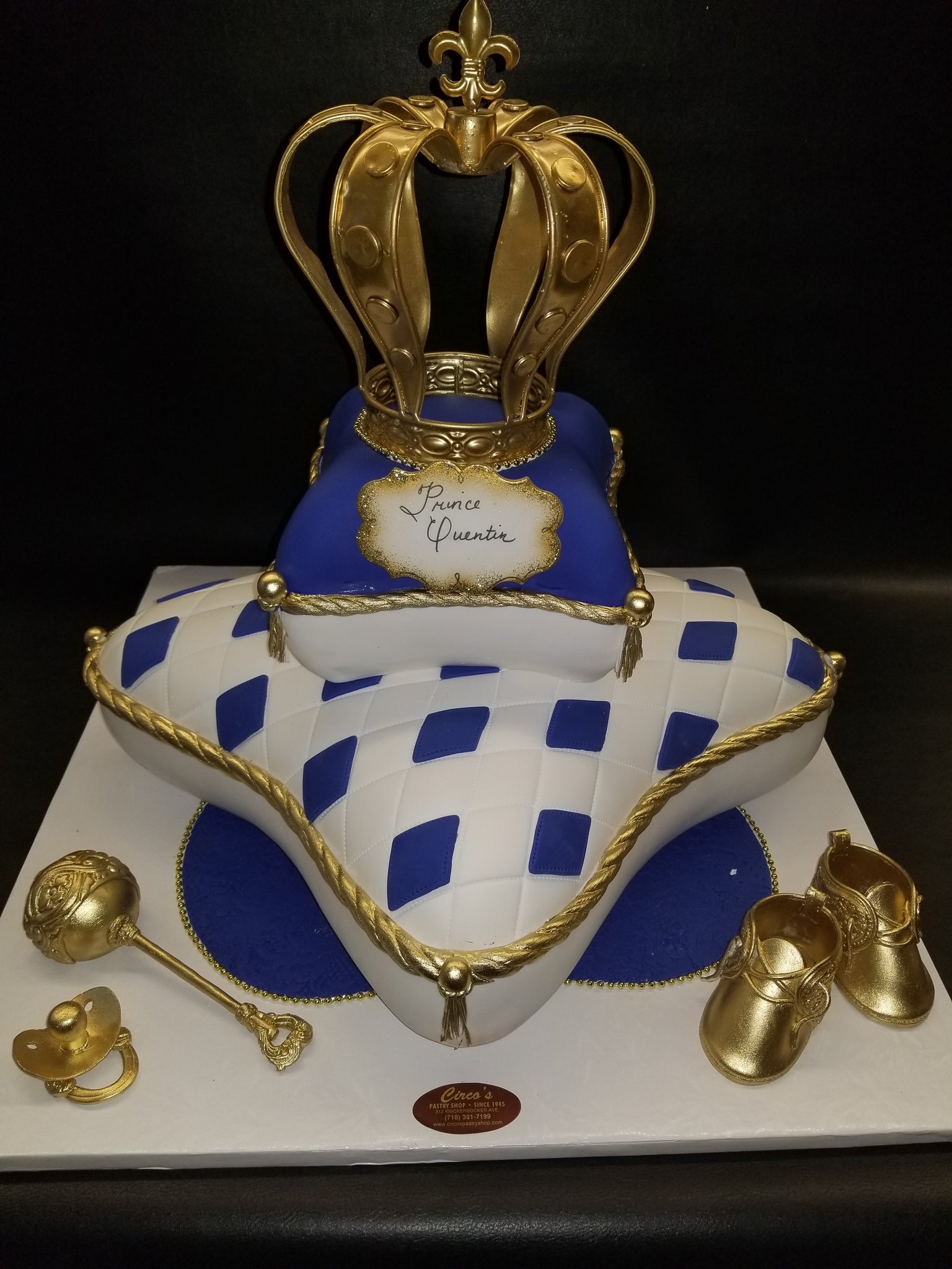 3-Tier Prince and Crown Theme Cake – Cakes All The Way