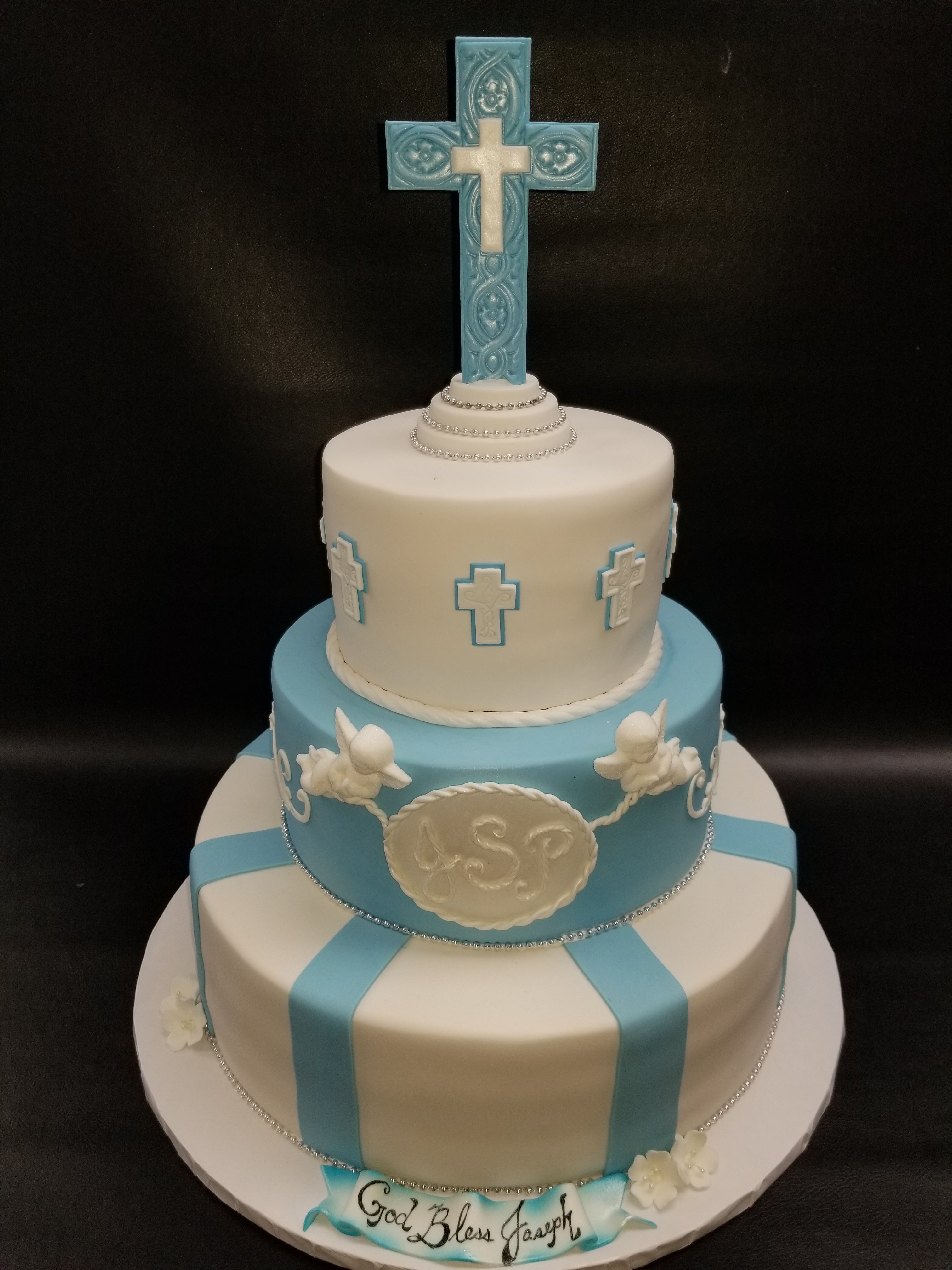 Christening Cake (boy) | Cookie Connection