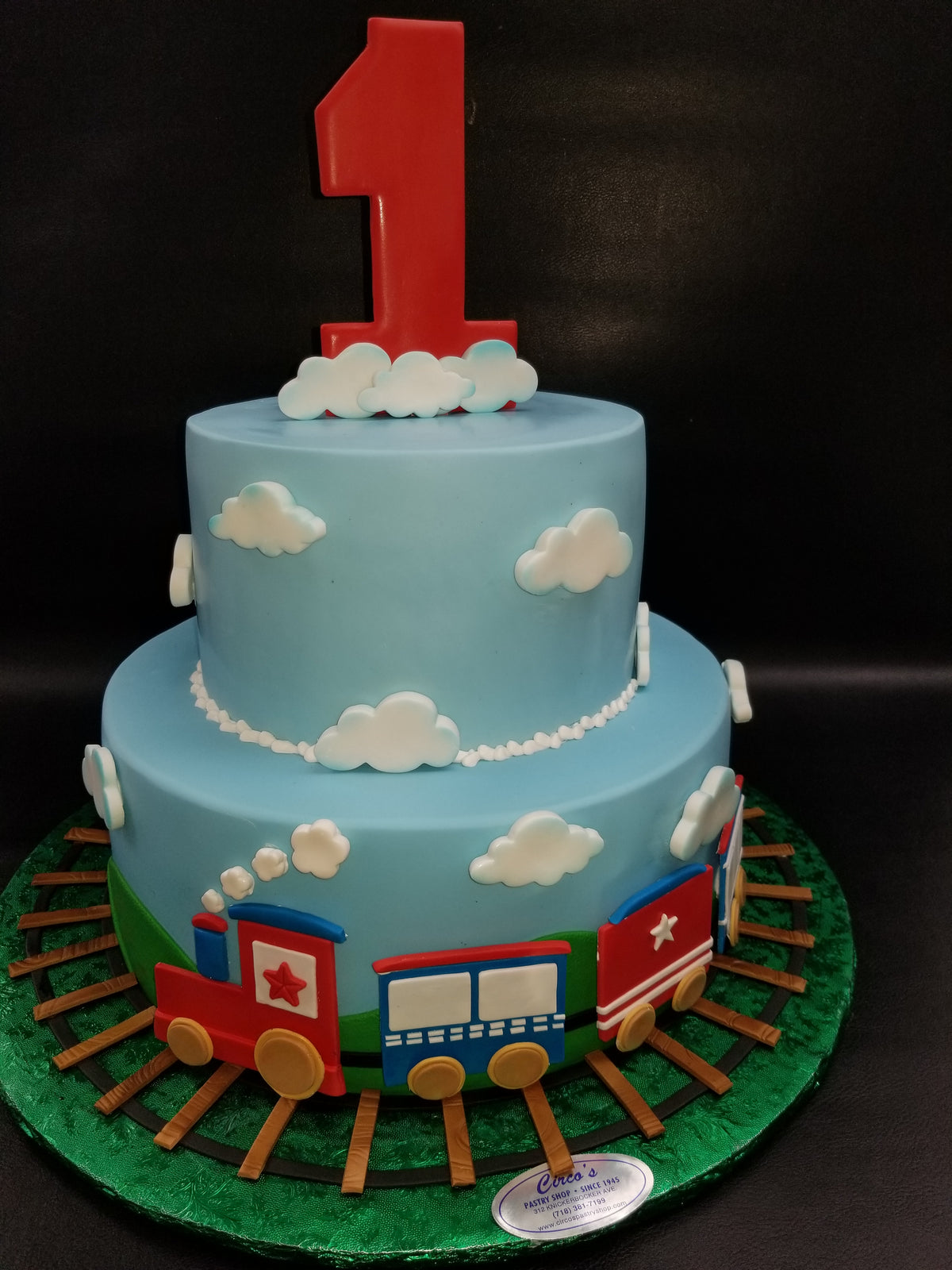 1st Birthday Train Cake -B0837