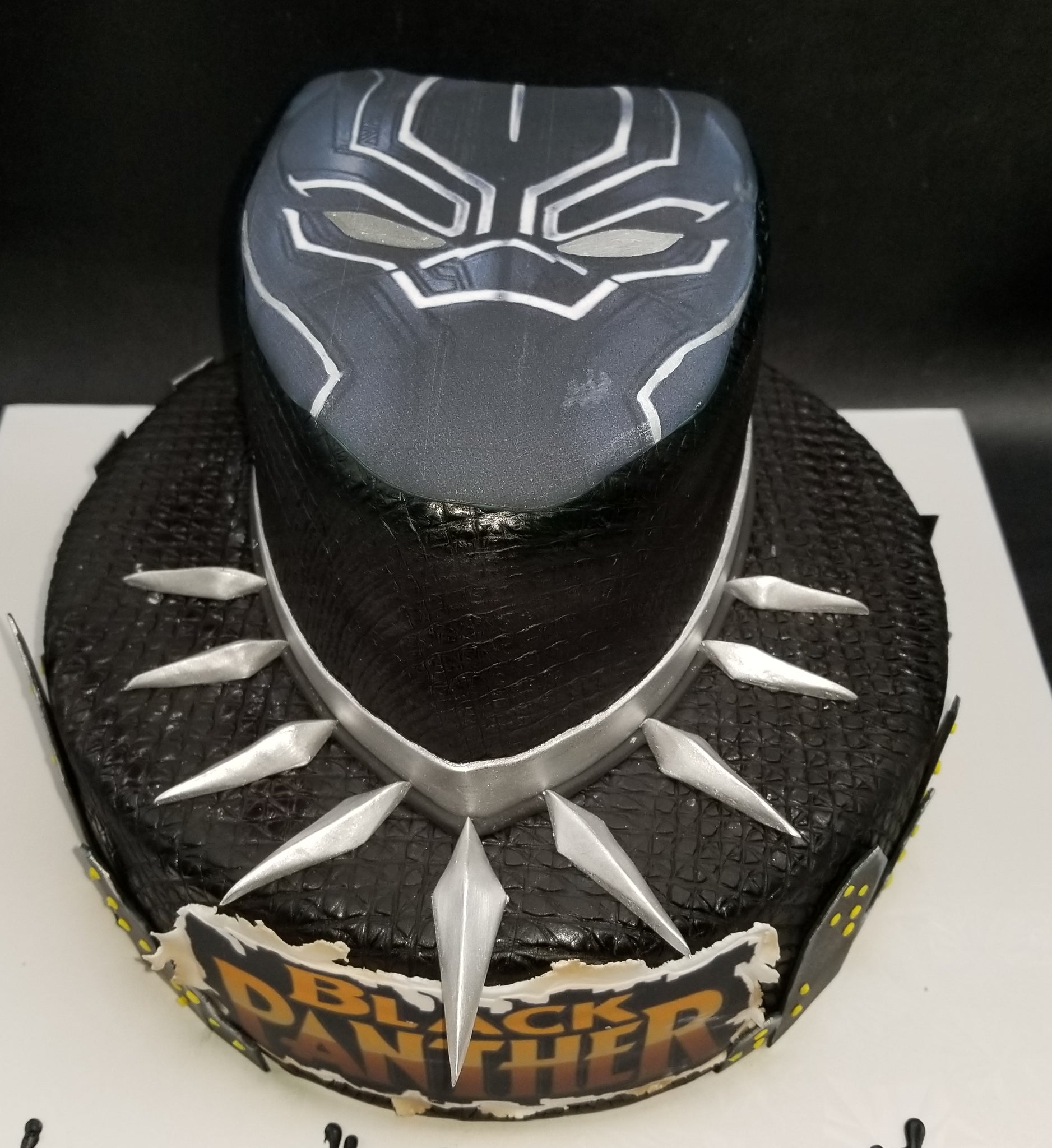 Black panther birthday cake Food  Drinks Homemade Bakes on Carousell