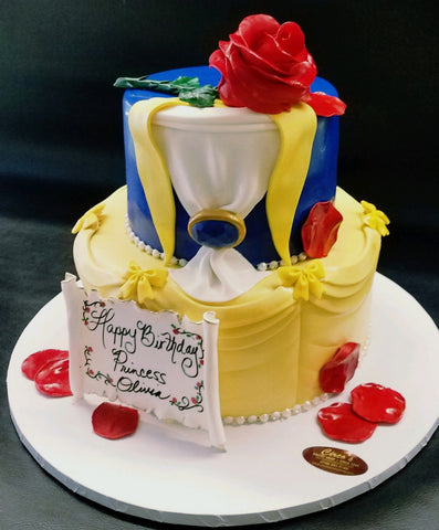 Beauty and the Beast cake B0847