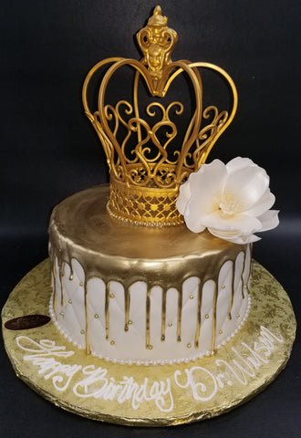 24K Gold dripping cake. B0857