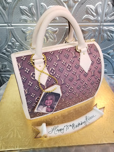 Louis Vuitton Purse Cake 