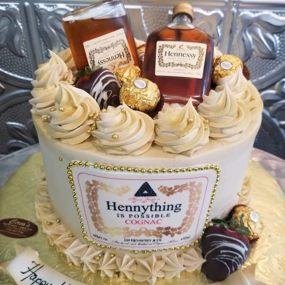 Hennessy Cake the "Hennything is Possible" Cake For Local Delivery or Curbside Pickup ONLY