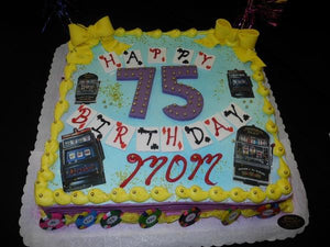 75th Birthday Cake - B0802