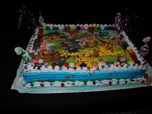 Candy Land Whipp Cream Birthday Cake - B0741