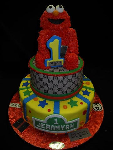 Elmos 1st Birthday Customized Cake - B0652
