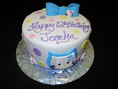 Hello Kitty Fondant Birthday Cake A - B0604