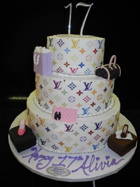 Louis Vuitton Birthday Cake-Round shape – Pao's cakes