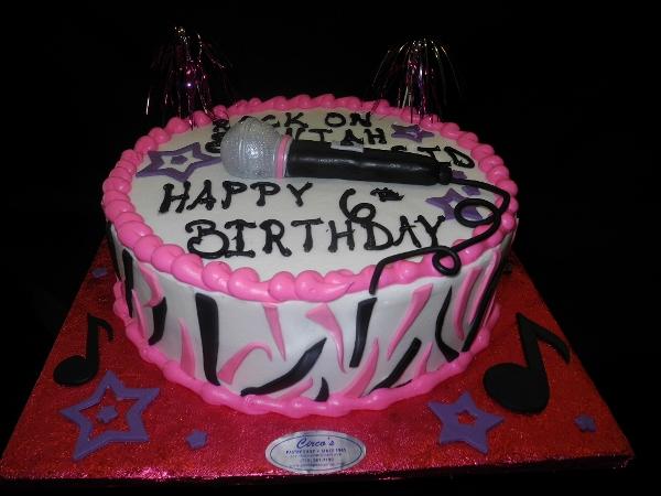 Round Musical Birthday Cake - B0371