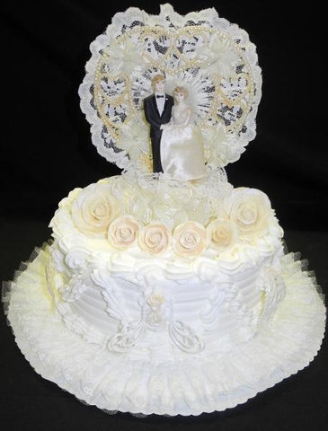 Classy 1 Tier Wedding Cake - W157