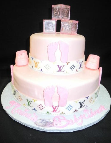 Pink Loui Vuitton Babyshower Cake - BS251