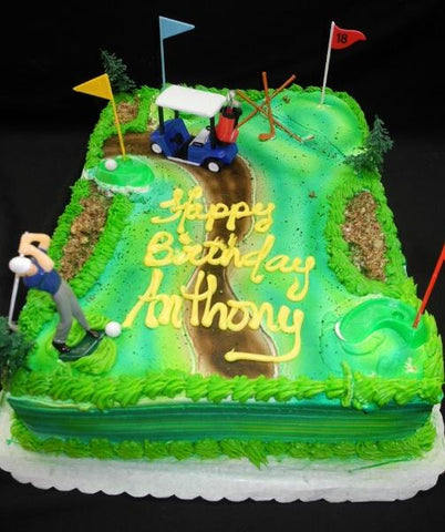 Golf Court Birthday Cake - B0622