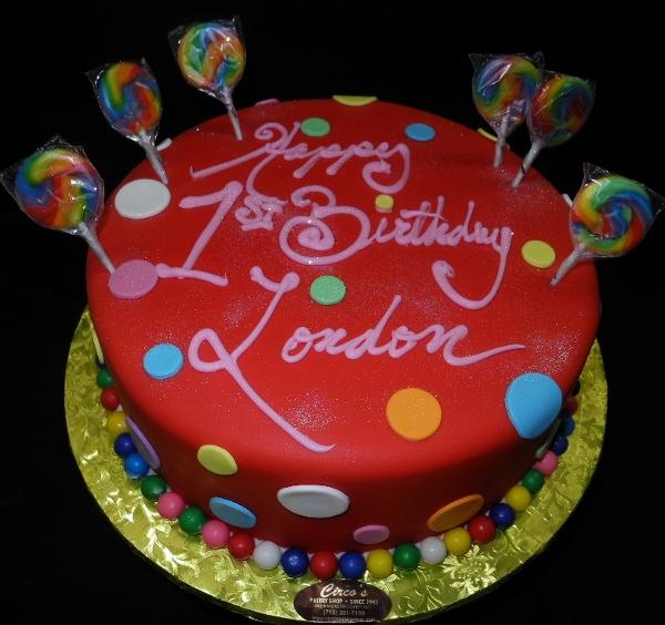 Carnival Fondant Birthday Cake - B0735